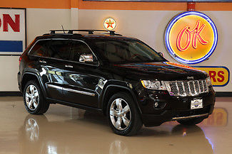 Jeep : Cherokee Overland 2012 jeep grand cherokee overland leather nav backup cam sunroof remote start