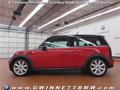 Mini : Clubman 2dr Coupe 2 dr coupe low miles manual gasoline 1.6 l 4 cyl nightfire red metallic