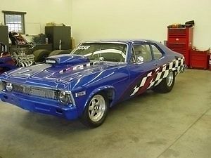 Chevrolet : Nova blue 1968 chevrolet nova race car