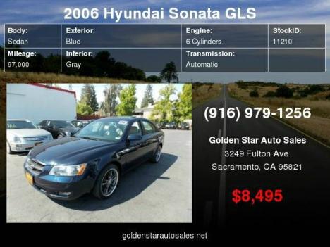 2006 Hyundai Sonata GLS ~ Low Miles ~ Moon Roof ~ Rims ~ Like New