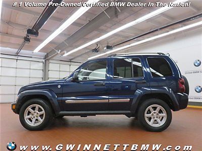 Jeep : Liberty 4WD 4dr Limited 4 wd 4 dr limited low miles suv automatic gasoline 3.7 l v 6 cyl midnight blue pearl