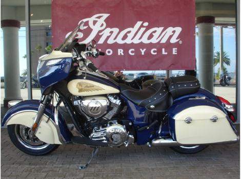 2015 Indian Chieftain Springfield Blue/Ivory Cream