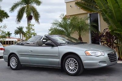 Chrysler : Sebring Touring 2005 chrysler sebring touring convertible v 6 69 k leather suede seats cloth top