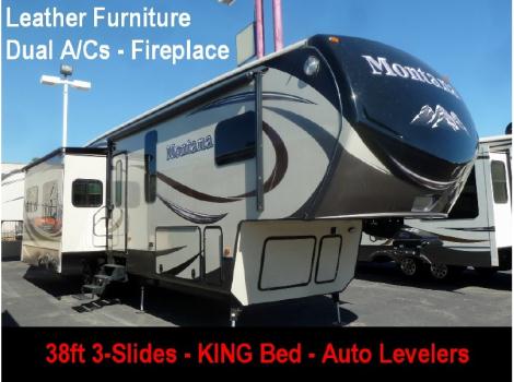 2015 Keystone Montana 3610RL - Leather Furniture