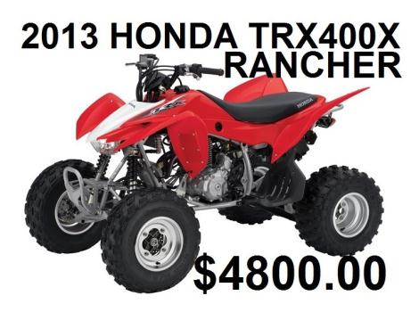 2013 Honda TRX400X 400X