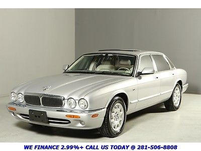 Jaguar : XJ8 CLEAN CARFAX 73K MILES SUNROOF LEATHER PDC PREM SOUND WOOD ALLOYS V8 XJL SILVER