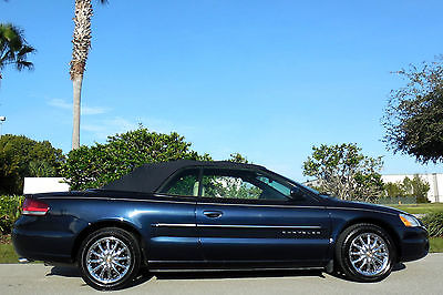 Chrysler : Sebring FLORIDA LIMITED CERTIFIED GEM!!!  TWO OWNER FLORIDA CONVERTIBLE V6 LEATHER CD CHANGER 69K MILES 02 03 04 05 06