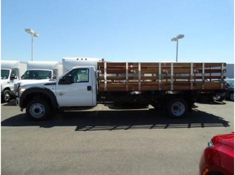2015 FORD F550 REG CAB 16  STAKEBED