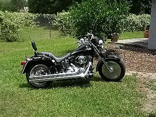 Harley-Davidson : Softail 2003 100 anniversary h d flstf blk w silver stripping chrome very clean