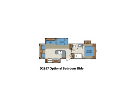 2015 Kz Rv Durango 1500 D2857 Optional Bedroom Slid