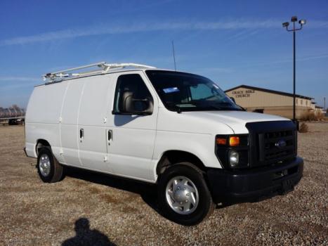 Ford : E-Series Van E-150 Commer 2012 ford e 150 cargo van with only 21 k miles bulkhead shelves ladder rack work