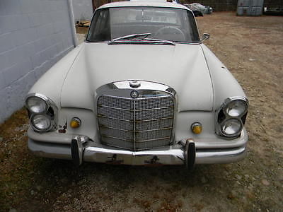 Mercedes-Benz : Other WHITE /RED 1964 mercedes benz 220 se opera coupe complete for restoration w 111