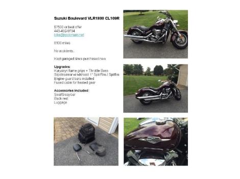 2008 Suzuki Boulevard C109r