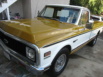 Chevrolet : C-10 Custom Deluxe 1972 chevrolet c 20 truck pickup 350 engine 350 th transmission clean original