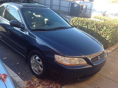 Honda : Accord EX 2000 honda accord ex coupe blue color leather seat