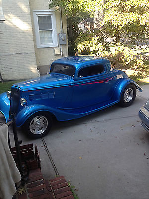 Ford : Other coupe Stunning 1934 Ford Coupe Show Car Hot Rod Electric Blue ZZ TOP autographed dash
