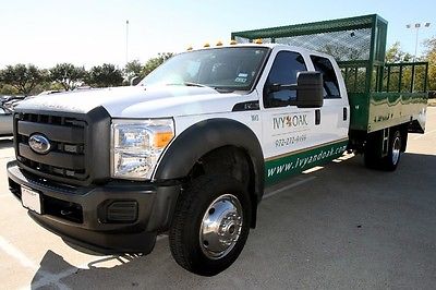 Ford : F-450 XL 2013 f 450 landscape truck bed 6.8 l v 10 engine dually drw work truck