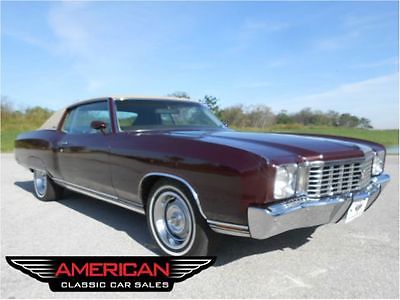 Chevrolet : Monte Carlo 454 Show Quality 72 Chevy Monte Carlo 454 Nicest for this price ANY WHERE Like New!