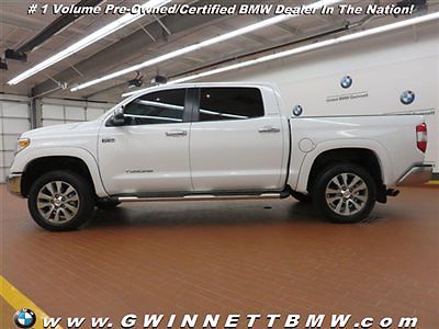 Toyota : Tundra 2WD CrewMax 5.7L V8 6-Spd AT LTD 2 wd crewmax 5.7 l v 8 6 spd at ltd low miles 4 dr crew cab truck automatic gasolin