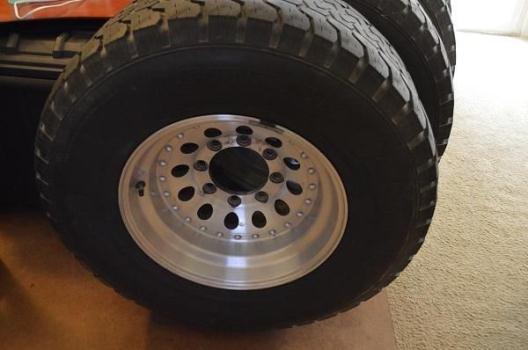 4 Chevy 8 Lug 33x12.5x16.5 Rims And Tires, 1