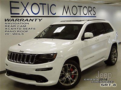 Jeep : Grand Cherokee 4WD 4dr SRT8 2014 jeep grand cherokee srt 8 4 wd nav rear cam pano 20 whls a c htd sts waranty