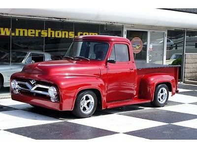 Ford : F-100 1955 ford f 100 automatic 2 door truck 350 v 8 stunning cosmetics