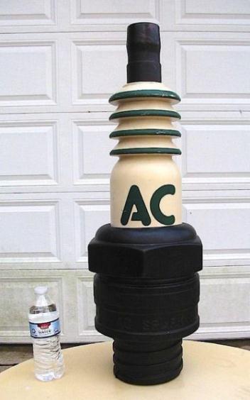 1950's Giant Sized AC Spark Plug Gas Station Advertising Display