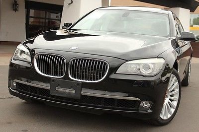 BMW : 7-Series 2012 bmw 750 li luxury pkg rear dvd loaded blk blk 1 owner clean carfax