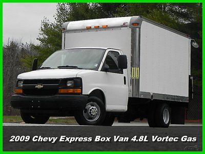 Chevrolet : Express Box Truck 09 chevrolet express cutaway work van box truck drw 4.8 l vortec gas chevy used