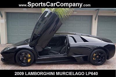 Lamborghini : Murcielago LP640 2009 lamborghini murcielago lp 640 coupe black egear loaded low miles great price