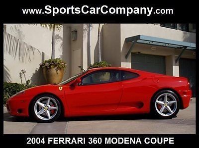 Ferrari : 360 Modena Coupe 2-Door 2004 ferrari 360 modena coupe red tan loaded serviced beautiful example