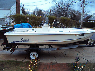 Scout 15 ft Center Console 2003 - 50 HP Evinrude - Trailer