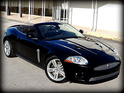 Jaguar : XKR Convertible 2-Door ONE PALM BEACH OWNER, BLACK/BLACK, CARFAX CERTIFIED, ALWAYS DEALER SERVICED!
