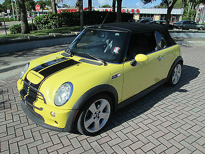Mini : Cooper S Convertible S Package 2005 mini s convertible 6 speed fla car bmw serviced 88 k orig miles low reserve