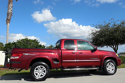 Toyota : Tundra CERTIFIED 4x4 LIMITED  Salsa Red AccessCab 4WD 4.7L V8 Auto Leather Chrome 4 Door Truck 04 05 06