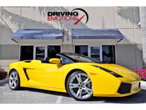 Lamborghini : Gallardo Spyder V10 2007 lamborghini gallardo spyder giallo halys 6 speed manual front lift nav