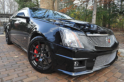 Cadillac : CTS V-SUPERCHARGED EDITION 2014 cts v coupe sc 550 hp suede navi bose camera 19 s heat clear title