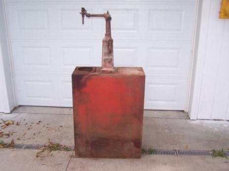 Oil Lubester Bennett High Boy Old Gas Station Style Oil Tank, 0