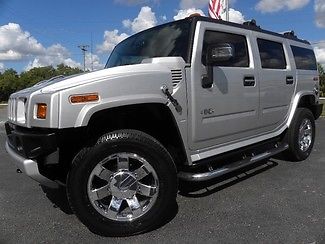 Hummer : H2 SILVER ICE LUXURY SUV CAPTAINS 3RD ROW H2*SILVER ICE*SUV*CHROME(20