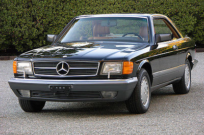 Mercedes-Benz : 500-Series Pillarless 2-door coupe 1990 mercedes benz 500 sec black palomino 79 k miles ca car fully prepared