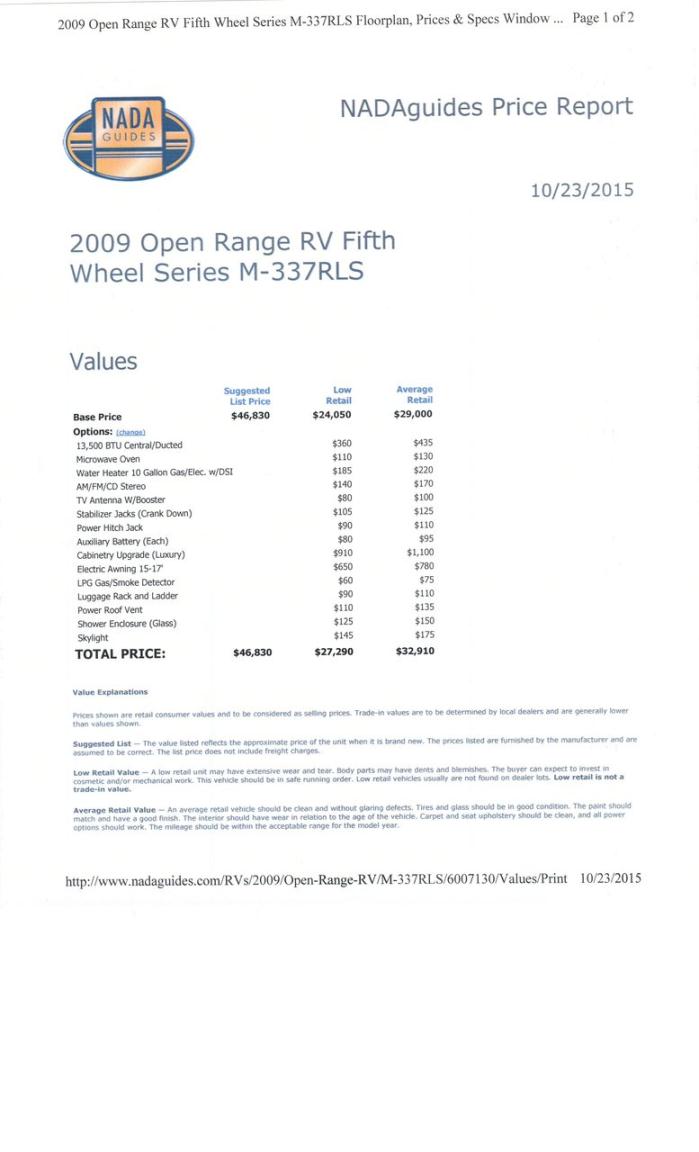 2009 Open Range 337RLS - 3 SLIDES