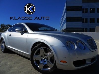 Bentley : Continental GT GT Coupe 2-Door 2006 bentley continental gt rare silver on red chrome wheels low miles must see