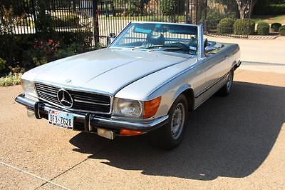Mercedes-Benz : 400-Series 450 SL 1973 mercedes 450 sl silver convertible with hard and soft top