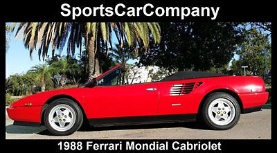 Ferrari : Mondial Cabriolet 1988 ferrari mondial cabriolet californi car super clean freshly serviced