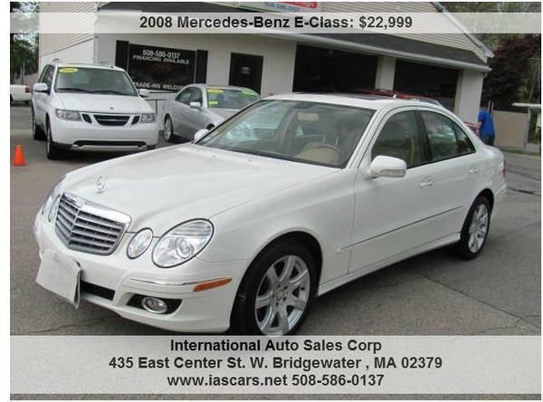 2008 MERCEDES E350 WHITE 4MATIC with 64K Miles Only!