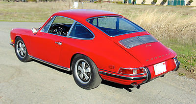 Porsche : 911 911S upgraded 1968 porsche 911 swb coupe red blk coa matching 911 s options excellent cond