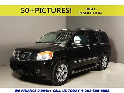 Nissan : Armada 2010 PLATINUM NAV DVD SUNROOF LEATHER 7PASS REARCM 2010 nissan armada platinum 7 pass sunroof nav rearcam heat seat wood black dvd