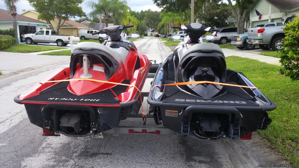 2 Jet skis with Trailer
