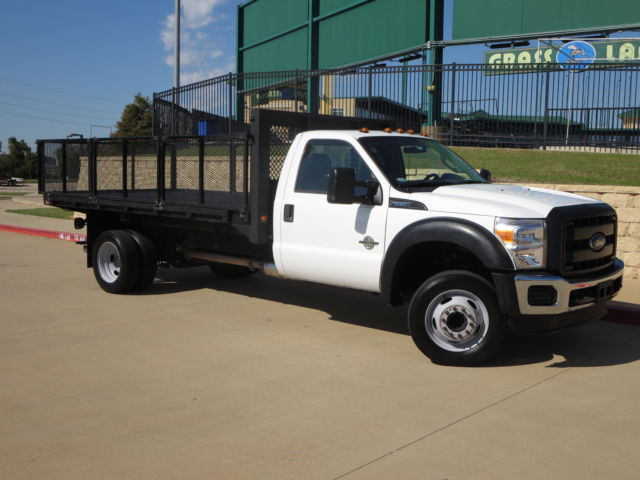 Ford : Other Pickups 2WD Reg Cab TEXAS OWN 2011 F-550 FLAT BED WITH REMOVABLE STACK ,ONE OWNER 14 FOOT BED