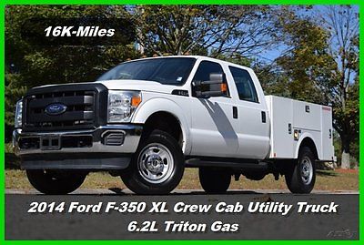 Ford : F-350 XL Utility Truck 2014 ford f 350 f 350 xl 4 door crew cab utility truck 4 x 4 6.2 l triton gas used